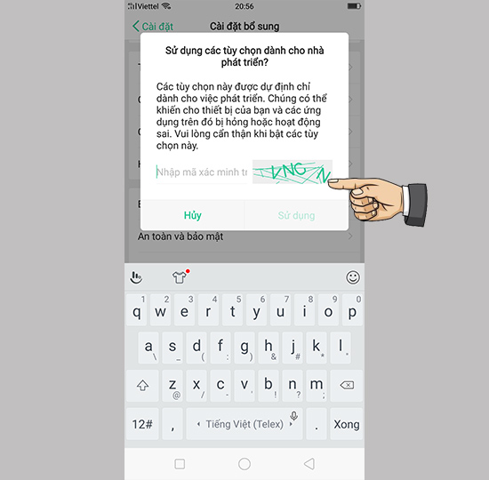 Nhập lãi mã xác nhận